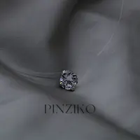 合金项链 人鱼之泪~7A锆石超闪项链百搭简约叠戴链TJF339