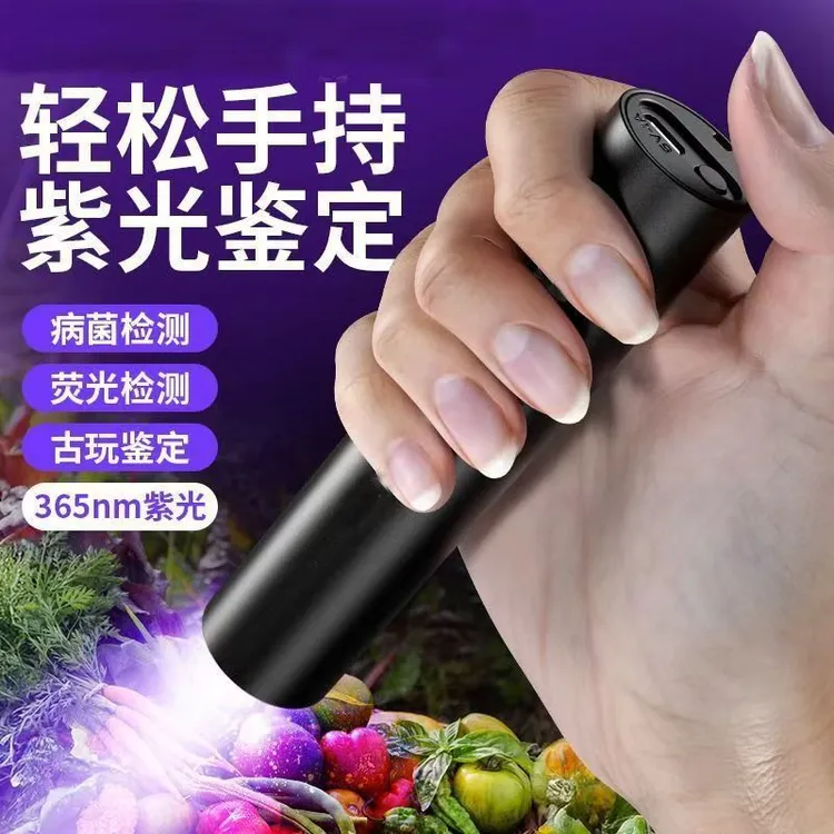 【检测灯】蔬菜检测灯365nm守护家人饮食安全鉴定残留黄曲霉菌检测