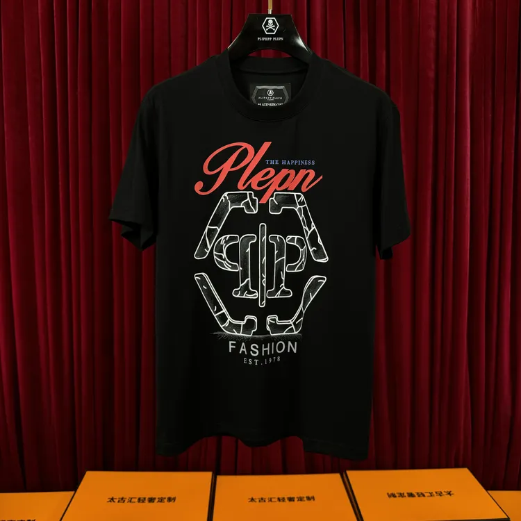 PLIPHPP PLEPN正品2025年新款六菱形经典双P修身男士弹力短袖1759