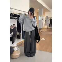 【mooi】'格雷灰系'秋冬新款韩版ins风小众设计感卫衣