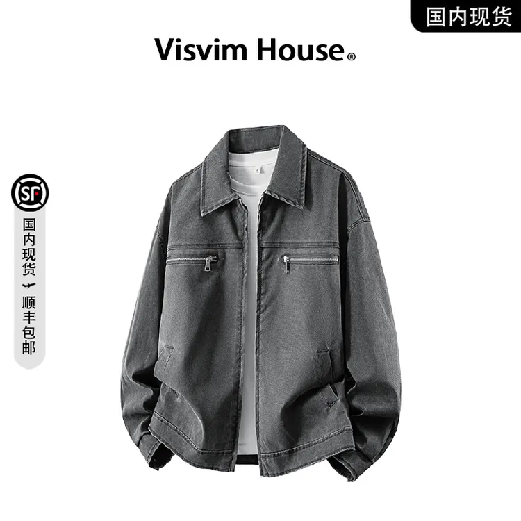【品牌现货撤柜】VISVIM WINGS秋季新款复古宽松拉链夹克外套男士