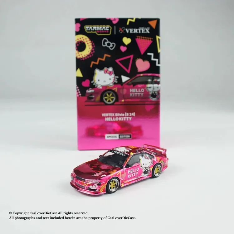 [安妮]TW 1:64  佛山展 S14 Hello Kitty合金汽车模型