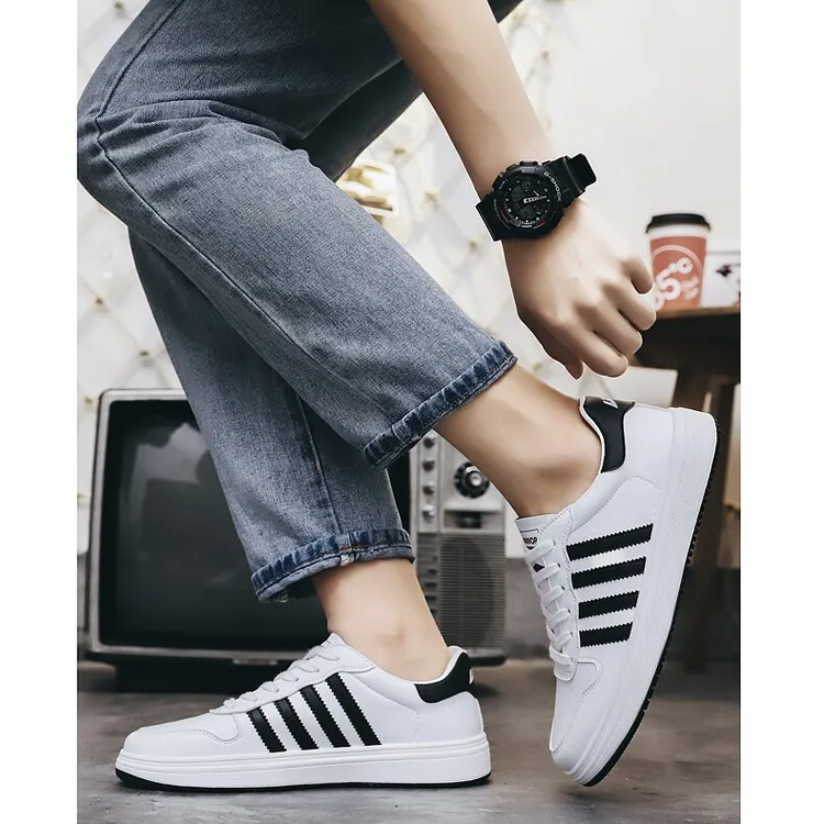 韩版潮鞋低跟鞋子夏季透气秋季休闲板鞋小白鞋青年