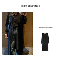JLNUONUO   新野之风松弛度慵懒翻领长款开衫