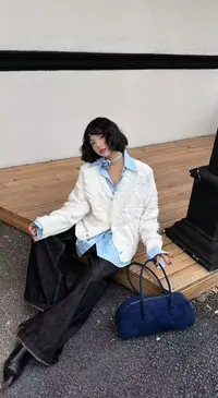 2105佳选轻奢女装新款V领纯色流苏设计感气质百搭开衫上衣