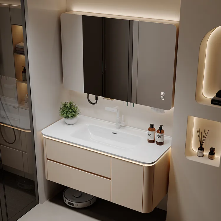 简约浴室柜陶瓷组合柜卫生间洗漱台洗脸盆洗手浴室柜购买链接