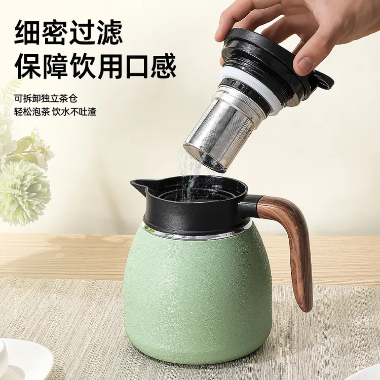 大容量陶瓷内胆保温壶 316不锈钢焖茶壶家用暖水壶闷泡壶