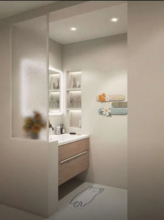 艺术玻璃隔断屏风玄关卫生间半墙淋浴室水波纹石头纹长虹 