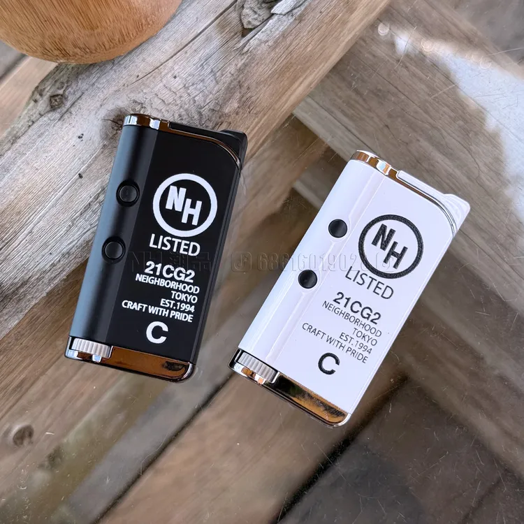 NH防风耐用红焰打火机可充气锌合金多功能带照明激光图案创意火机