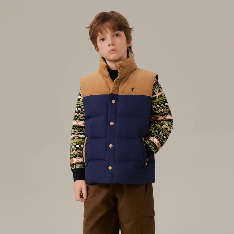 POLOWALK童装男童羽绒马夹2025新品男童羽绒马夹B6GW531L0021