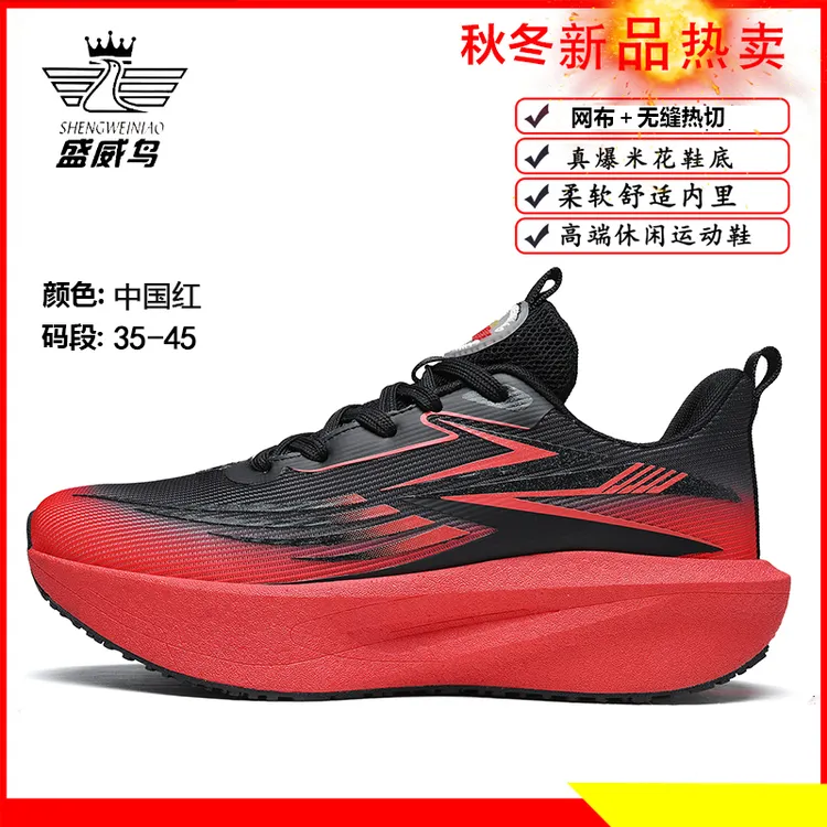 意大利盛威鸟秋冬新款飞影一代网面加绒全碳减震竞速跑鞋2698
