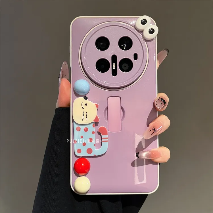 ins风波点狗狗适用华为mate70pro手机壳可爱新款mate60pro+指环扣