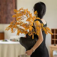 【七呀】雾凇仿真花油画枯枝假花高级感摆件室内客厅餐桌插花装饰