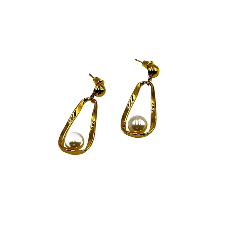 铜合金耳饰 原创设计女耳钉欧美日韩耳环耳饰个性百搭失序混搭风