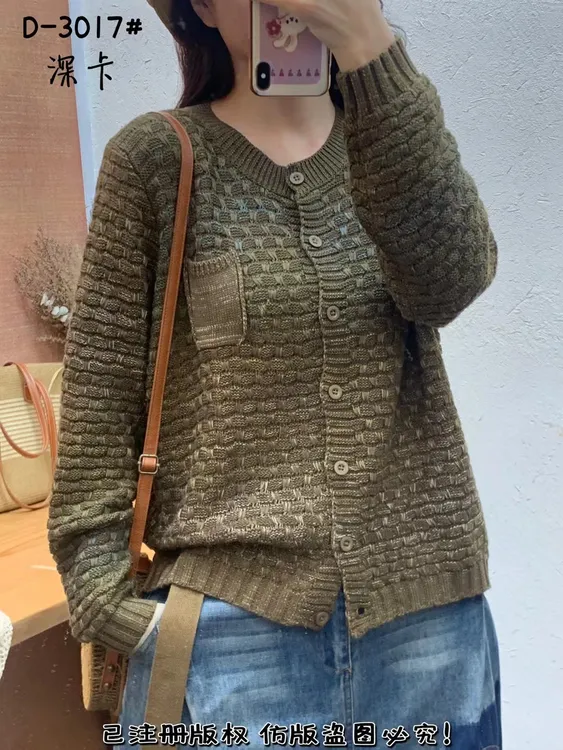 衫常规款开衫圆领长袖套头款小香风毛针织衫女装女毛衣