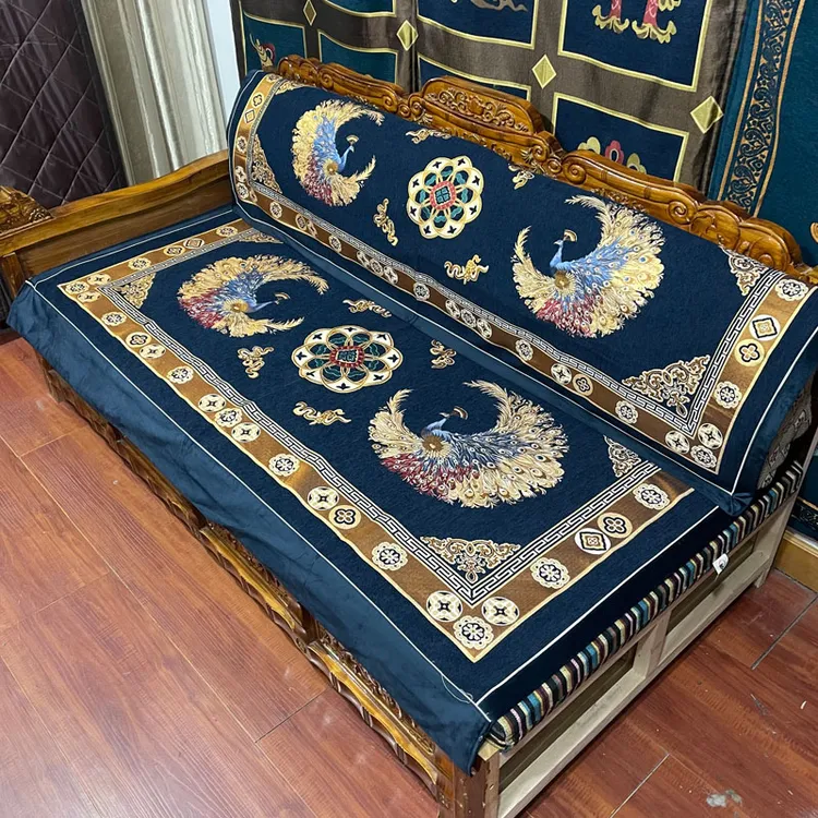 西藏包邮藏式床垫靠背巾刺绣防滑加厚民族风藏族垫子可机洗不掉色