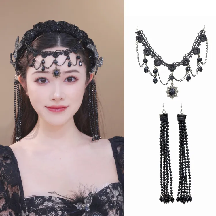 【东宫神女】一个所有配饰都可拆卸的发箍日常都可以带的发饰3260