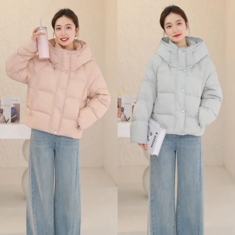 爱居兔2025年冬季新款磁吸扣保暖鸭绒时尚多色羽绒服EWRAJ4Q705A