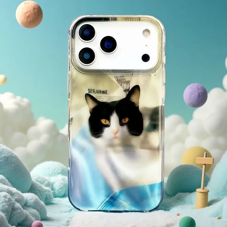 原创设计猫咪适用苹果iphone17/16/15/14手机壳高级感小众防摔17p