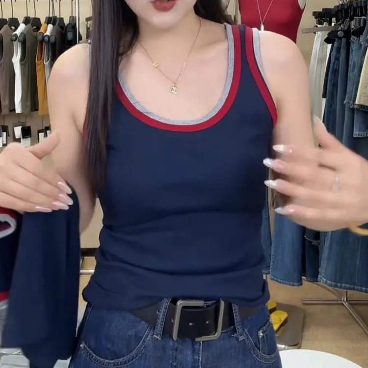 2025新款简约时尚休闲百搭显瘦背心LK2505248