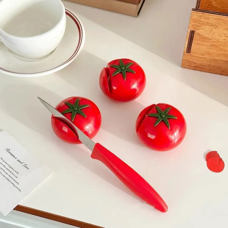 2025新款可爱番茄磨刀石家用菜刀剪刀迷你磨刀器厨房手动磨刀神器