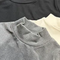 星玥半高领纯色打底儿童