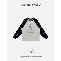 DAYUE【米奇唐老鸭T】敲洋气减龄~很治愈的印花韩版长袖百搭长袖T恤