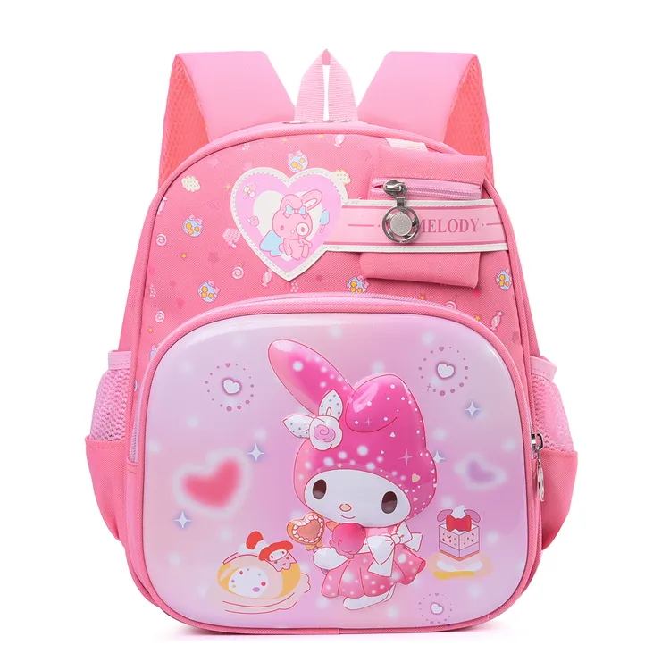 新款美乐蒂书包女孩幼儿园小中班卡通可爱库洛米双肩包带胸扣背包