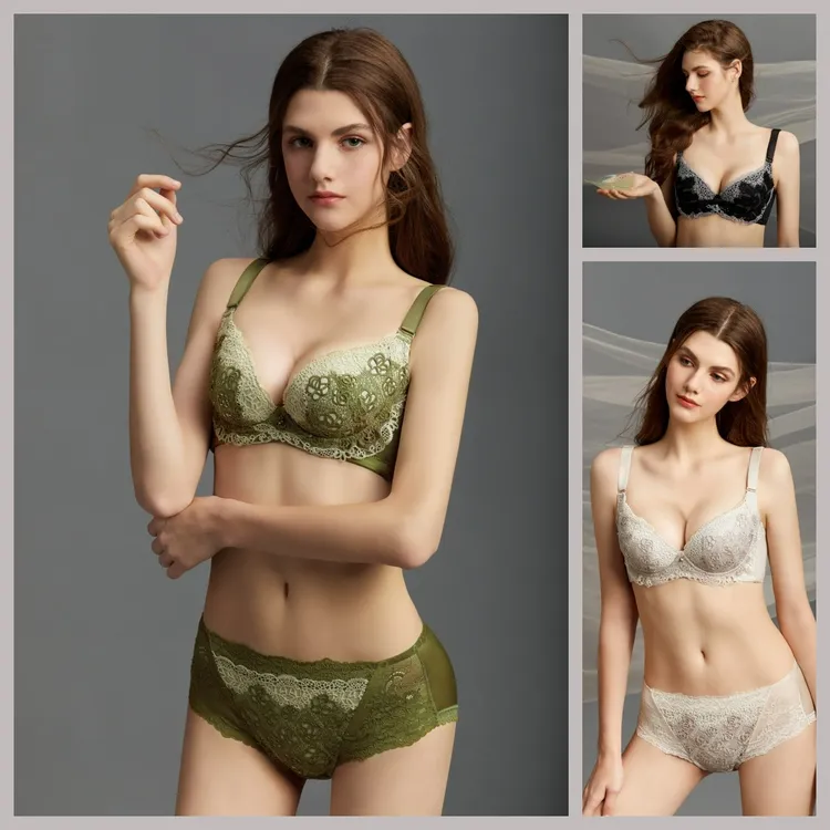 【海藻杯-套装】夏娃之秀5083养护调整型聚拢透气舒适乳胶内衣AB杯