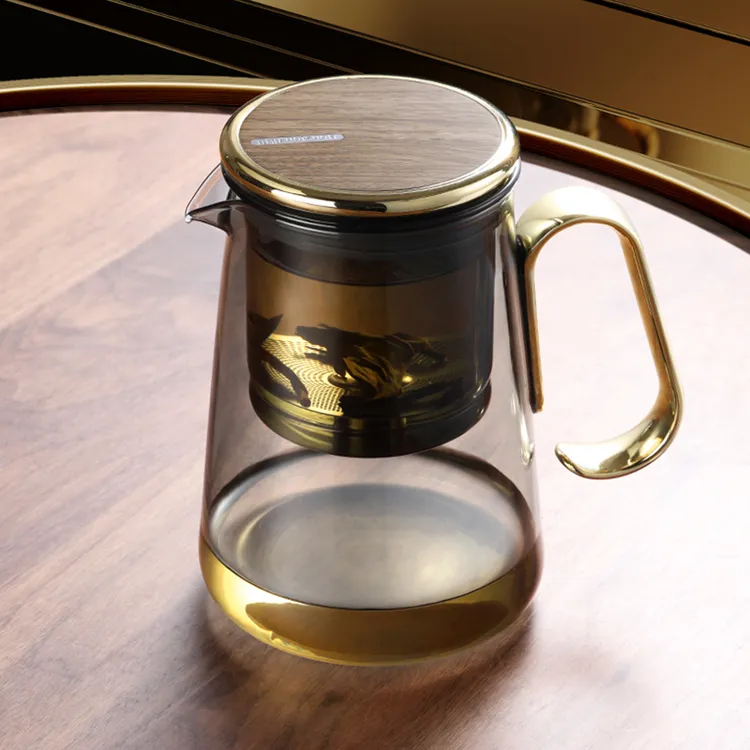 邦田高端泡茶壶茶水分离飘逸杯全玻璃耐热过滤冲茶神器家用茶具