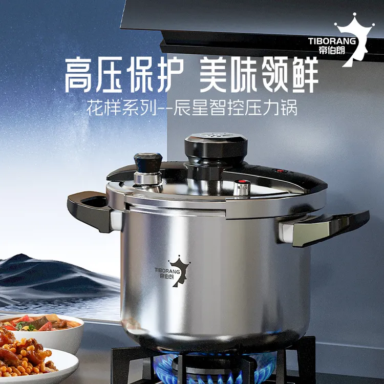 帝伯朗 厨房压力锅6L大容量 全炉灶通用