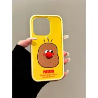 适用苹果iphone16promax创意土豆15pro全包防摔14可爱13ins手机壳