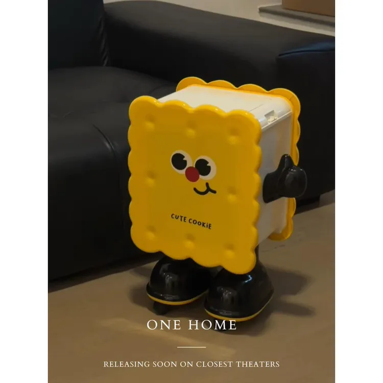 ONE 垃圾桶高颜值客厅卧室可移动卡通创意可爱卫生桶带盖PH