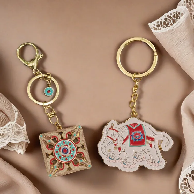 东千佛洞钥匙扣适合送朋友的新款精致男生生日礼物