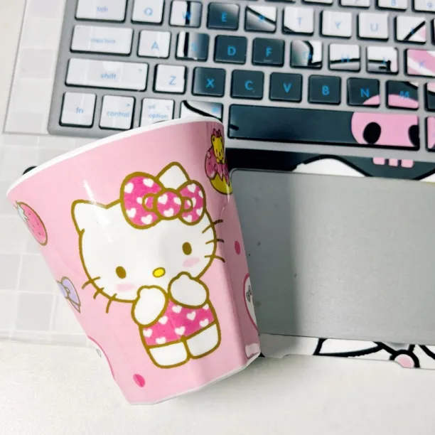 可爱kitty无盖置地套装便携卡通宿舍水杯牙缸洗漱杯