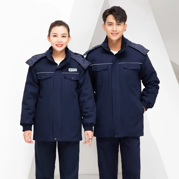 冬季国家电网工作服防静电棉衣北京电力防寒加厚纯棉电焊劳保服