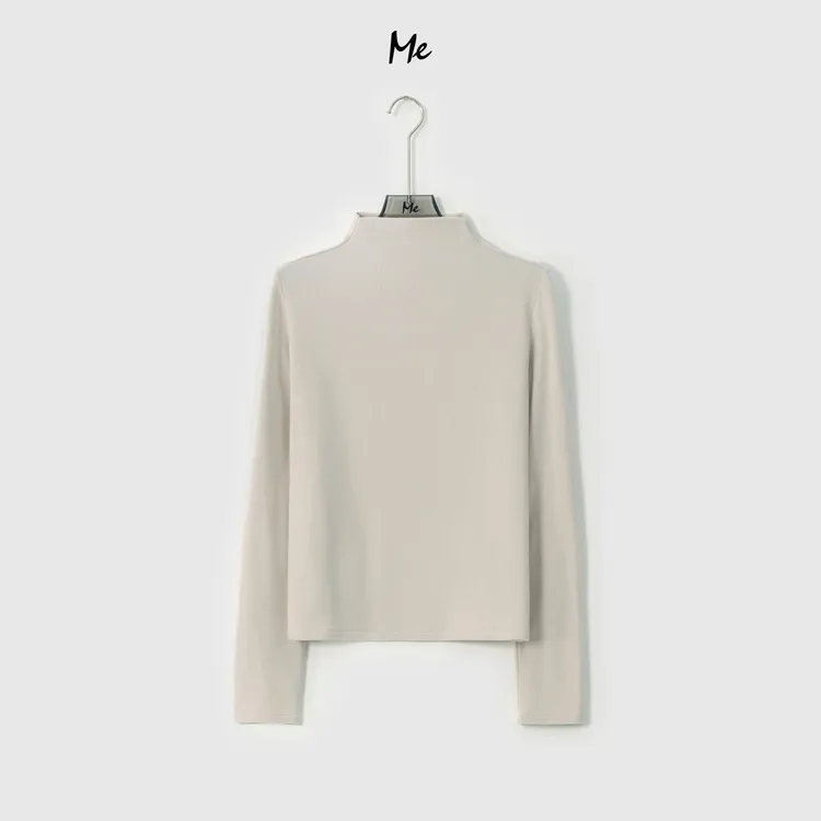 ME【spa半高领】巨柔超细美利奴绵羊毛时尚弹力亲肤上衣MESA4803
