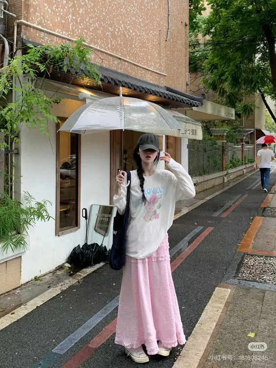 甜美穿搭公主风韩系初恋清纯多巴胺小个子秋季穿搭裙两件套