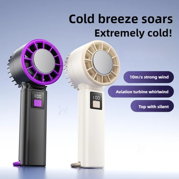 冰感超高风力100档风炮长续航宿舍USB降温神器暴力涡轮风扇手持