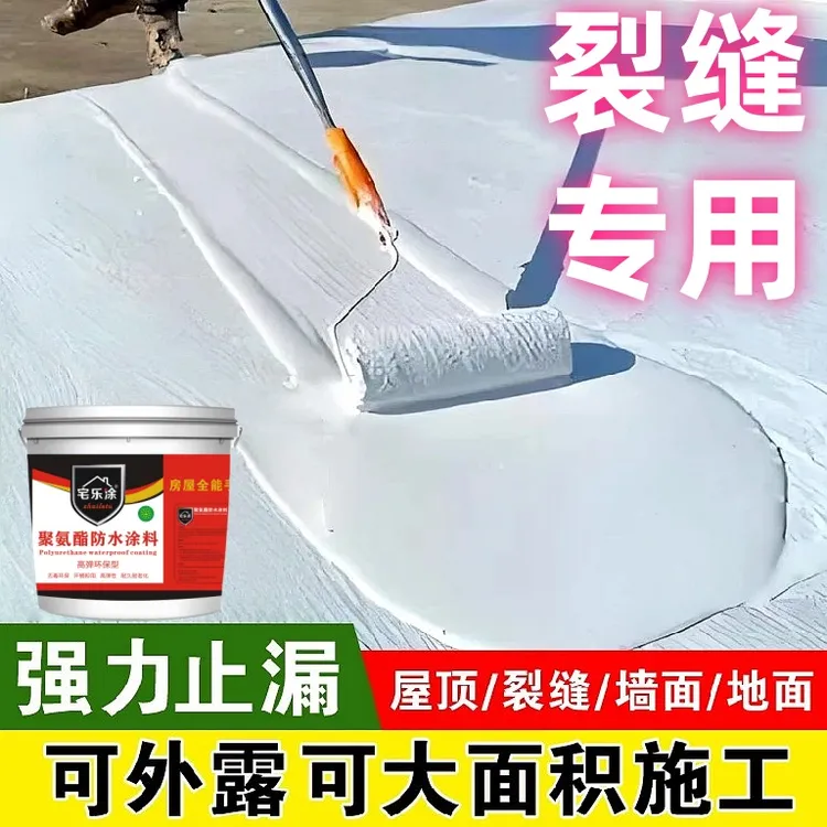 外墙防水涂料屋顶漏水专用王漏水补裂缝屋顶防水补漏新型材料耐冻