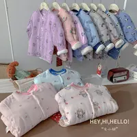 100%可机洗手工棉花棉袄儿童棉服学生校服内搭加厚保暖男女童棉衣