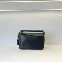 CaitinKaie轻奢----里外全羊皮拼接几何包1803大容量通勤包枕头包
