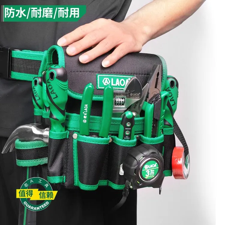 老A防水多功能工具包腰包 腰挂维修工具包维修加厚牛津布电工包