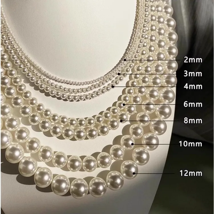 钛钢仿水晶项链 ins欧美轻奢施家珍珠项链百搭时尚素款气质毛衣链