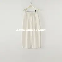 AP洛哥53189KF【曳白】100棉松紧系带腰拼接解构感时尚休闲九分裤