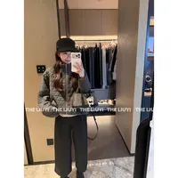 【LIUYI】几何棉服~冬季绗棉保暖轻盈立领外套51022A7