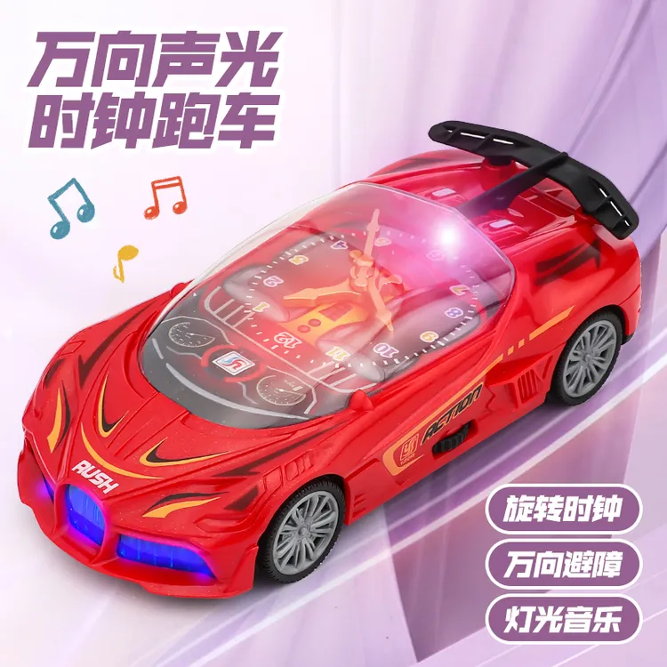 儿童玩具车1一3岁电动万向时钟赛车婴儿宝宝益智早教男孩跑车汽车