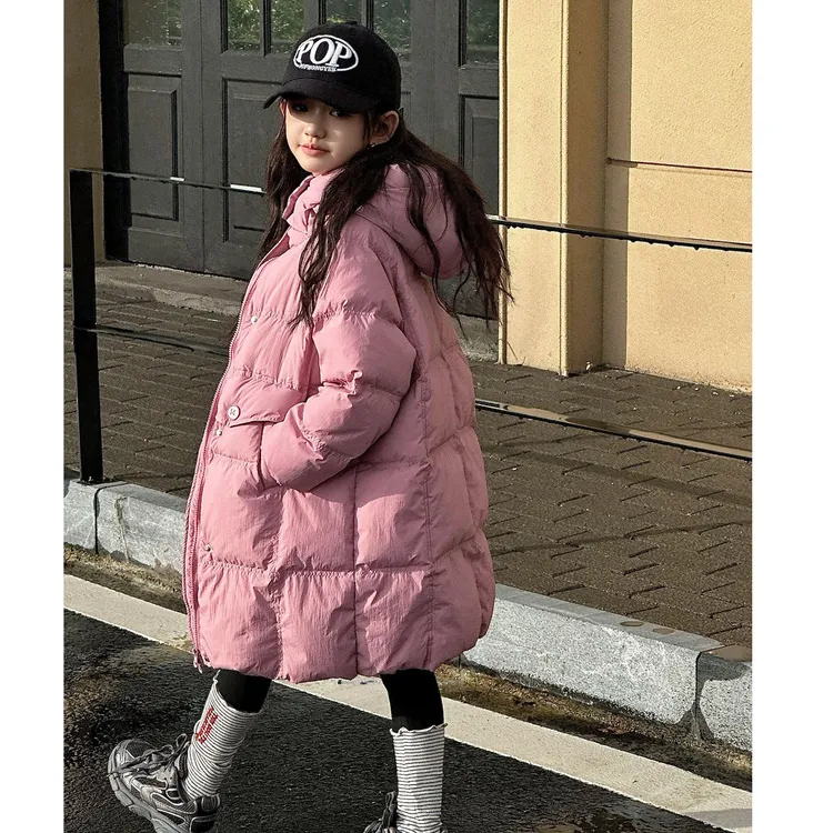 睿妈专属儿童长款羽绒服女童新款中大童男宝童装冬