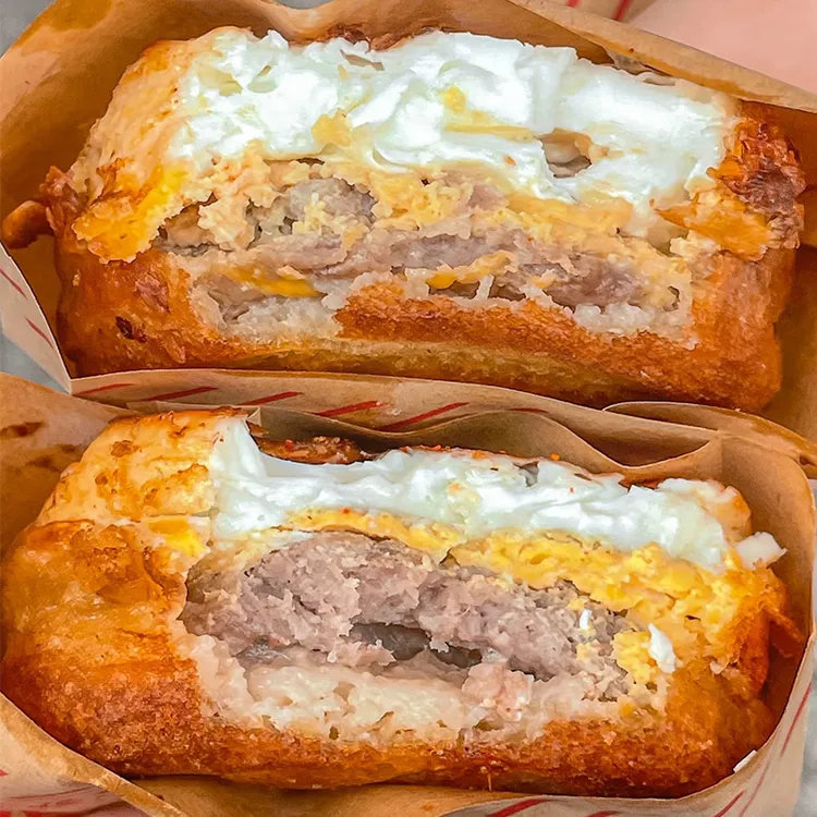 【顺丰包邮】鸡蛋汉堡肉饼半成品速食营养早餐加热即食灌蛋鲜肉猪肉