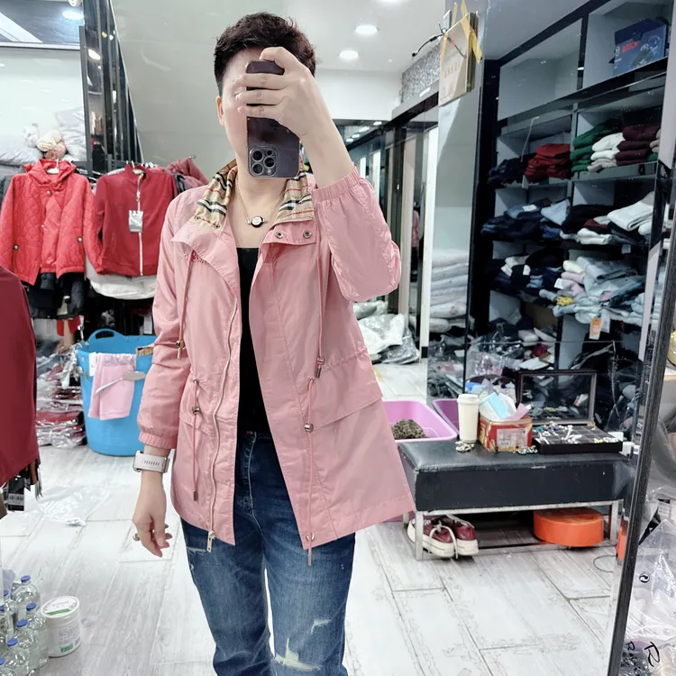 南韩正品双层4色中长款春秋风衣高级外套6598品